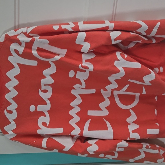 Champion logo AOP long sleeve sweatshirt size XL extra large - Picture 5 of 7